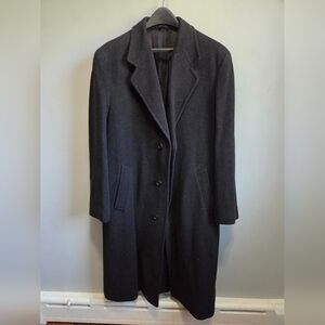 Men's London Fog Classic Black Overcoat